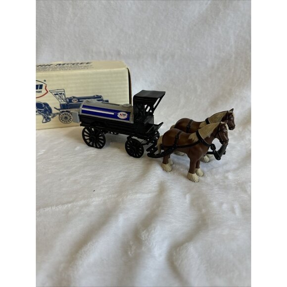 1991 Ertl Kerr Mcgee Die Cast Horse & Tanker Fuel Tank Bank In Box. #9286 - Picture 8 of 12